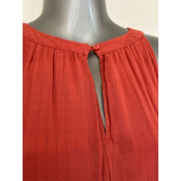 Old Navy Women's Sleeveless Red Tiered Swing Dress Size M - Picture 4 of 8